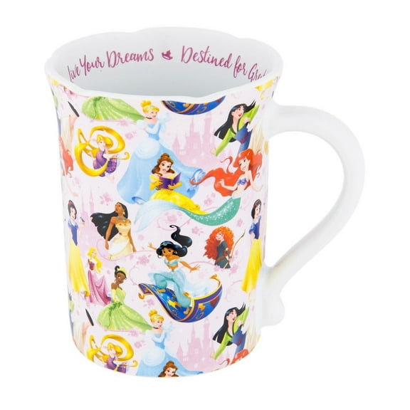 Disney Parks Princess Princesses Live Your Dreams Stoneware Ceramic Mug Cup
