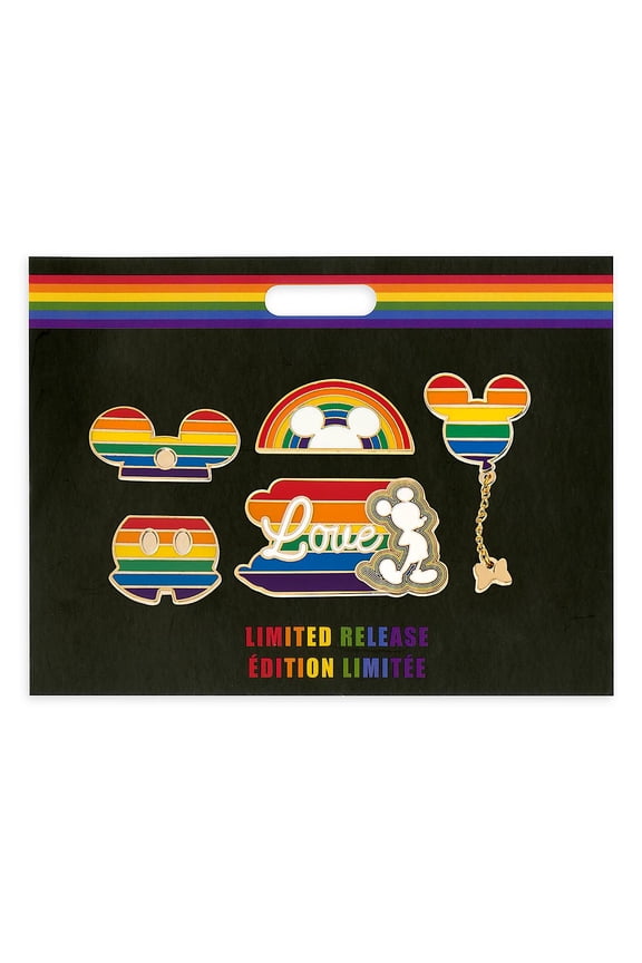 Parks Rainbow Collection Mickey Mouse 2020 Love Pin Set Limited New