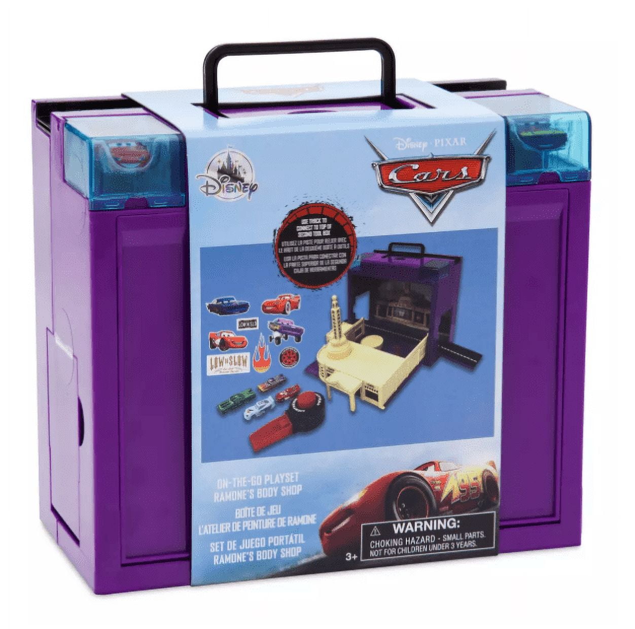 【カーズ】フローのV8カフェ　ラモーンのボディショップ　プレイセット Disney Parks Ramone's Body Shop On-the-Go Play Set – Cars