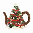 thumbnail image 1 of Disney Parks Retro Christmas Holiday Teapot Mickey and Friends, 1 of 3