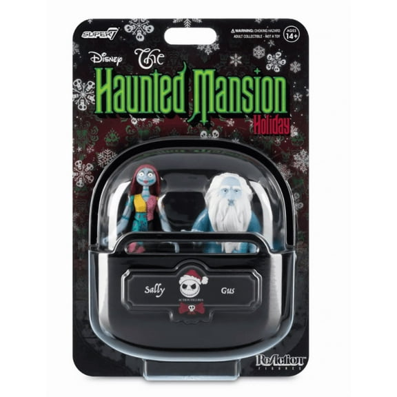 Disney Parks Sally & Gus Action Figure Set Haunted Mansion Holiday Toy New w Tag