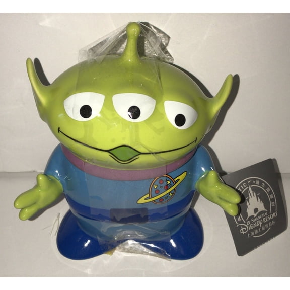 Disney Parks Shanghai Toy Story Alien Ceramic Trinket Box New