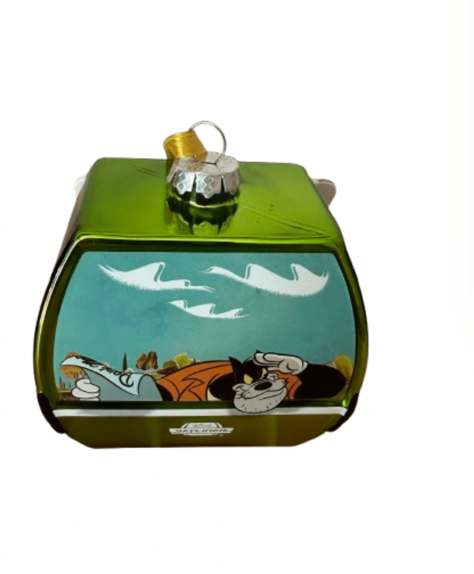 2025 Disney Parks Skyliner Goofy Pete Horace Clarabelle Glass Christmas Ornament