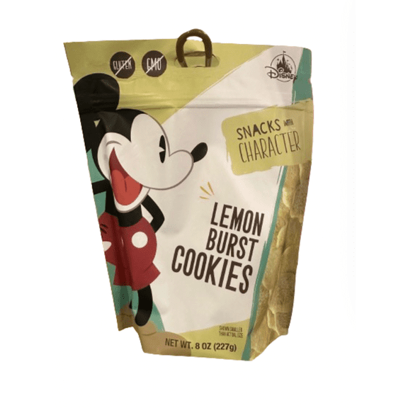 Disney Parks Snack with Character Mickey Lemon Burst Cookies 8oz New Sealed