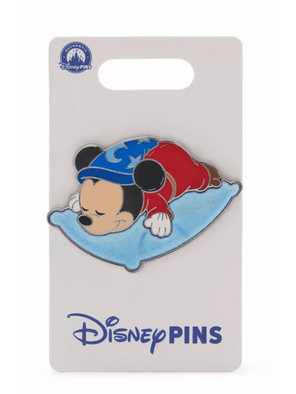 Parks Sorcerer Mickey Mouse on Pillow Pin Fantasia New With Card