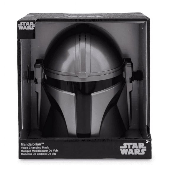 Disney Parks Star War Gray Mandalorian Voice Changing Full Face Mask for Child