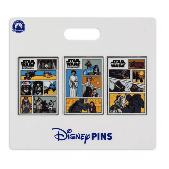 Disney Parks Star Wars Comics Pin Set New With Tag