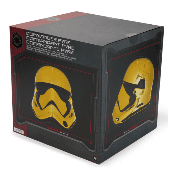 Disney Parks Star Wars Commander Pyre Voice-Changing Helmet Gold New with Tag