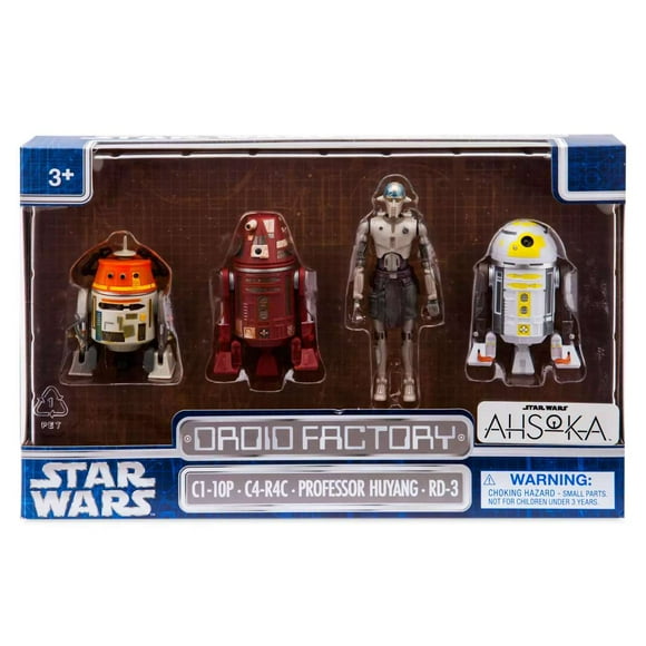Disney Parks Star Wars Droid Factory AHSOKA 3.75" Figures C1-10P C4-R4C RD-3 New