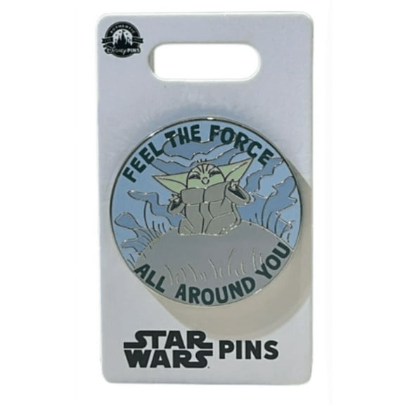 Disney Parks Star Wars Feel the Force All Around You Yoda Child Pin New w Card