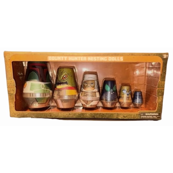 Disney Parks Star Wars & Galaxy Edge Bounty Hunter Nesting Dolls New With Box