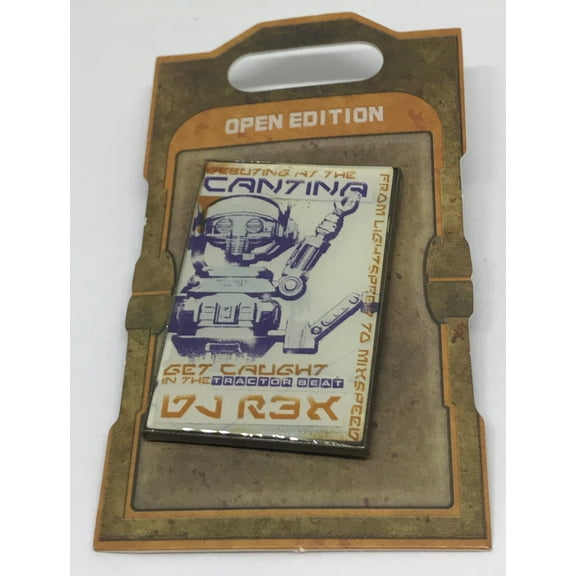 Disney Parks Star Wars Galaxy Edge Cantina Poster Pin New with Card