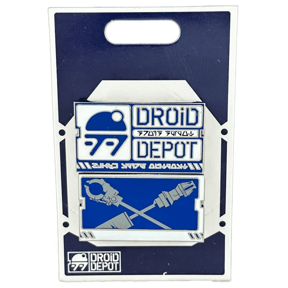 Disney Parks Star Wars Galaxy Edge Droid Depot Mubo logo Pin New With Tag