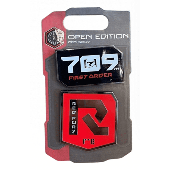 Disney Parks Star Wars Galaxy Edge First Order Red Fury Pin Set New With Tag