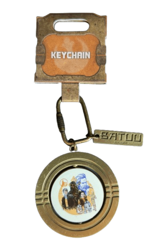 Parks Star Wars Galaxy Edge Millennium Falcon Spinner Keychain New W Tag