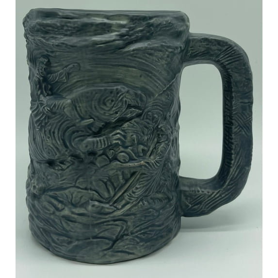 Disney Parks Star Wars Galaxy's Edge Dok Jedi Battle Scene Sculpture Coffee Mug