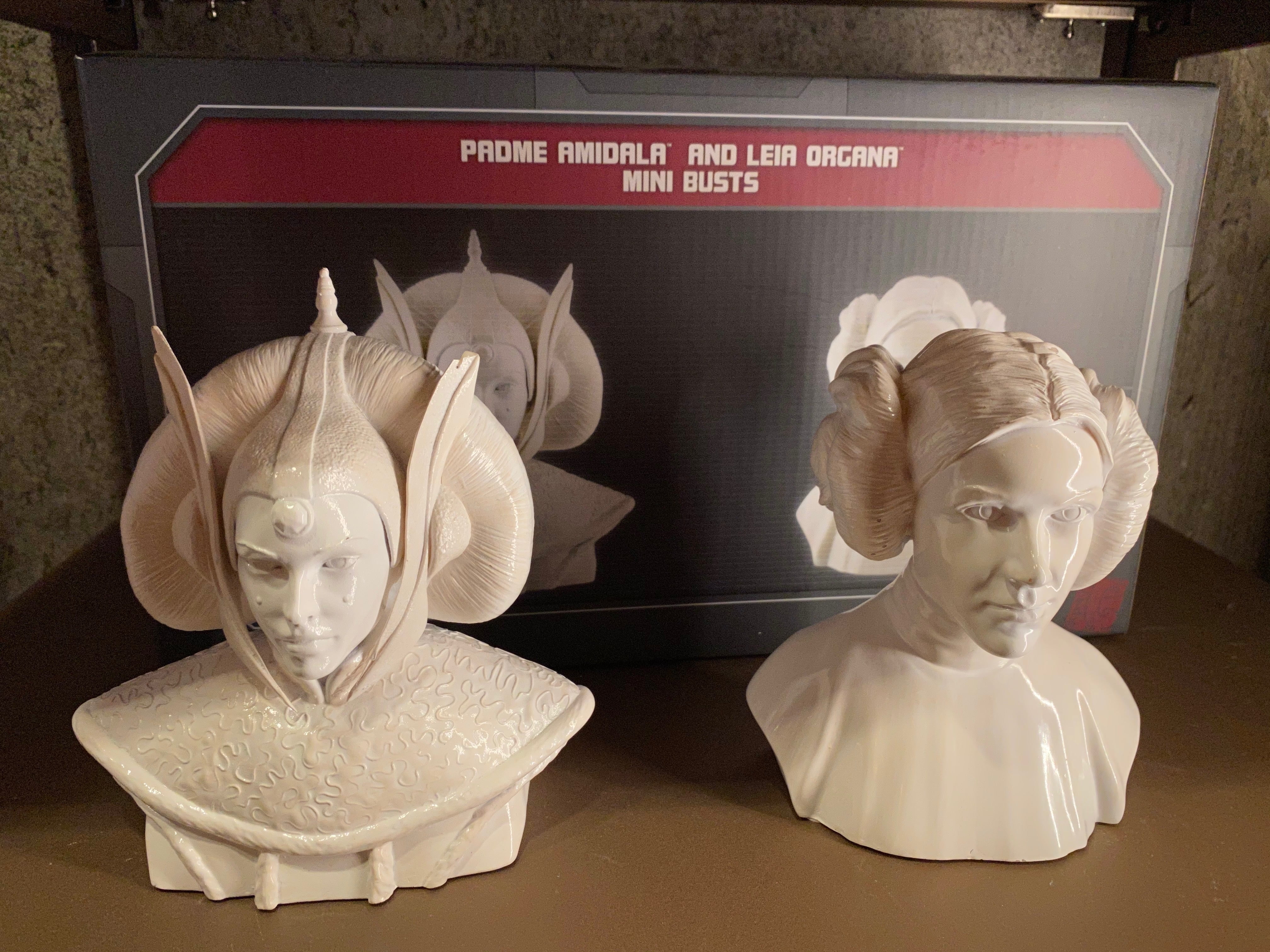 Disney Parks Star Wars Galaxy's Edge Padme Amidala Leia Organa Mini Busts New