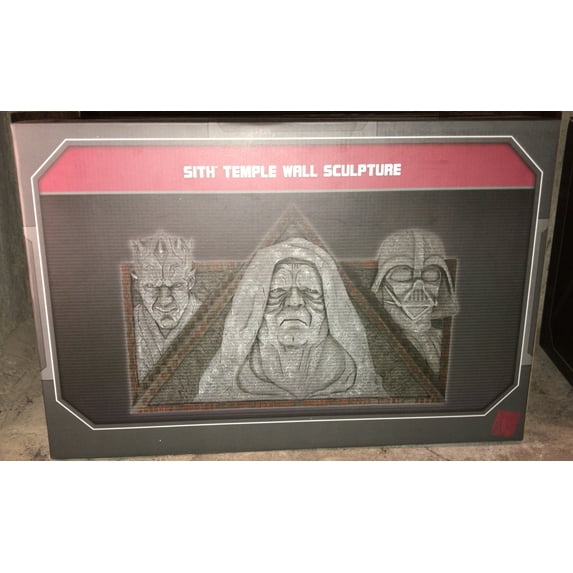 Disney Parks Star Wars Galaxy's Edge Sith Temple Wall Sculture New