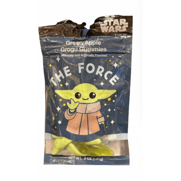 Disney Parks Star Wars Grogu The Force Green Apple Flavored 5OZ Gummies New