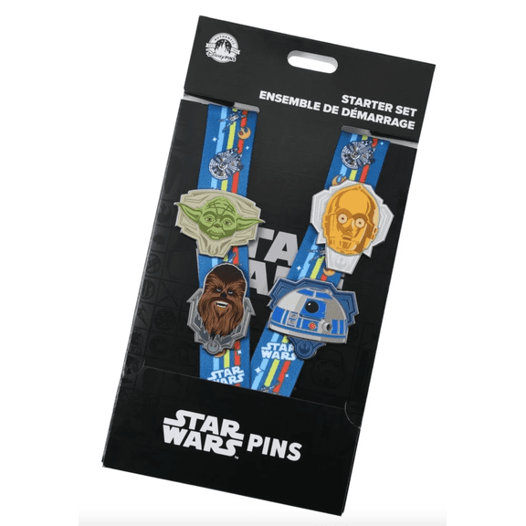 Disney Parks Star Wars Light Side Pin Trading Starter Set New With Card