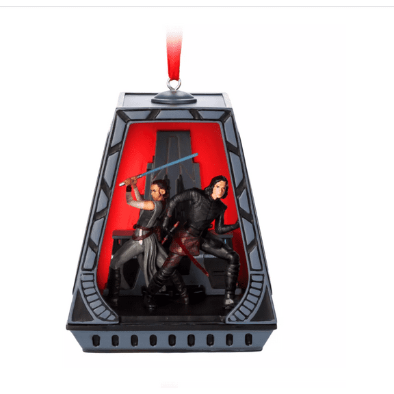Disney Parks Star Wars Rey and Kylo Ren Sketchbook Christmas Ornament New W Tag