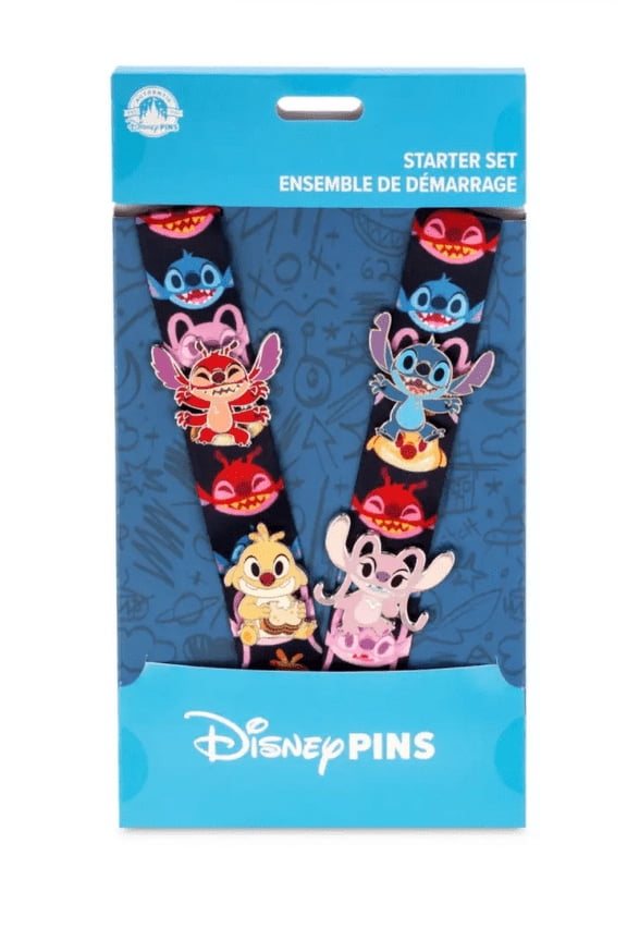 Parks Stitch & Friends Pin Trading Starter Set Lilo Stitch New With Card
