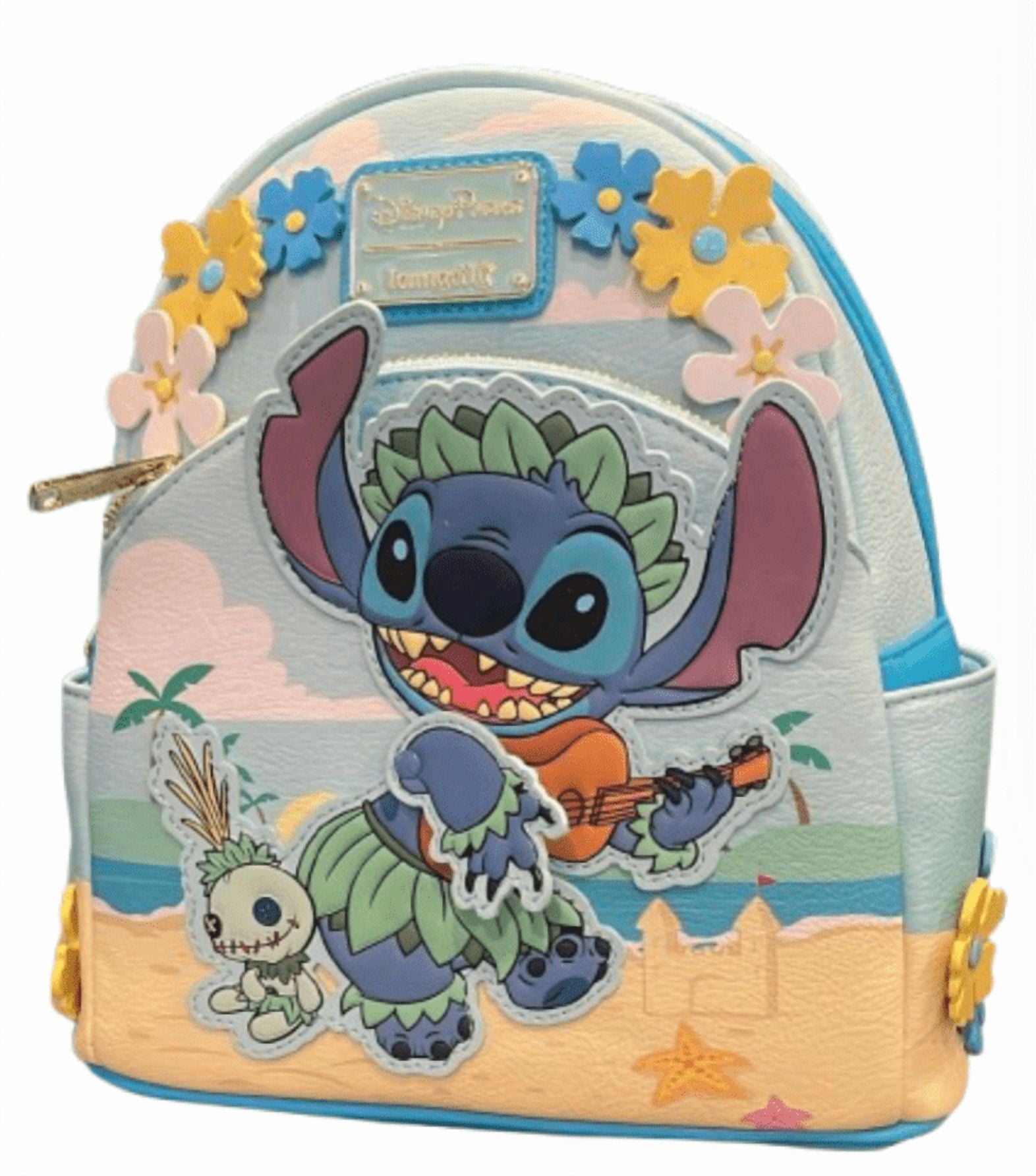 hawaiian mini backpack Plumeria Its Tide color adds a touch of style to your travels Disney Stitch Tropical Mini Backpack