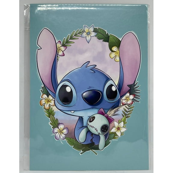 Disney Parks Stitch and Scrump by Chris Uminga Postcard Wonderground Gallery New