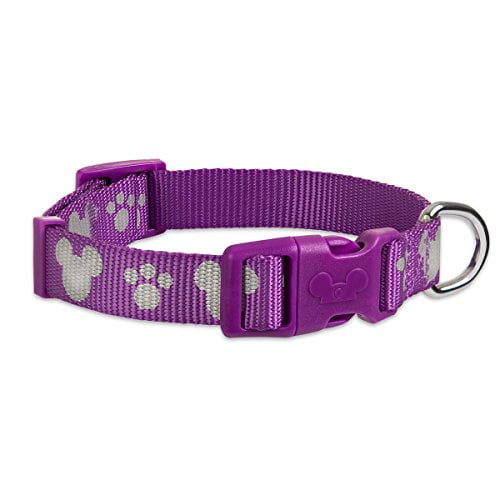 Disney Parks - Tails - Mickey Mouse Reflective Dog Collar - Purple - Small