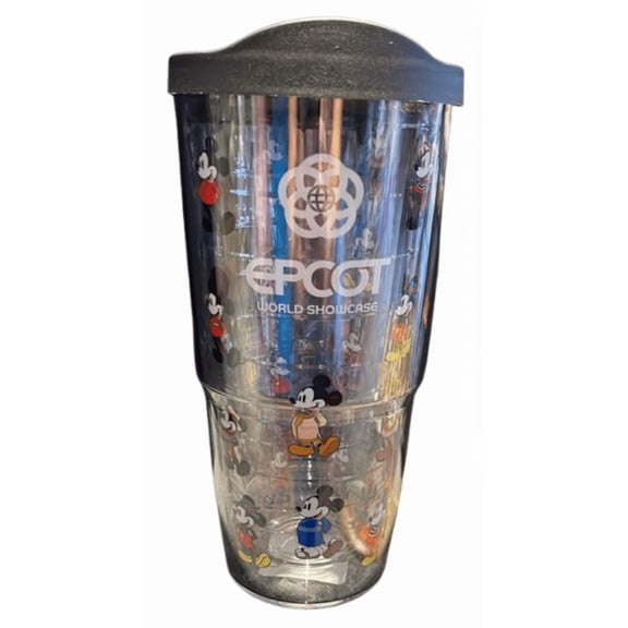 Disney Parks Tervis Epcot World Showcase Mickey Mouse Standing Tumbler New W Tag