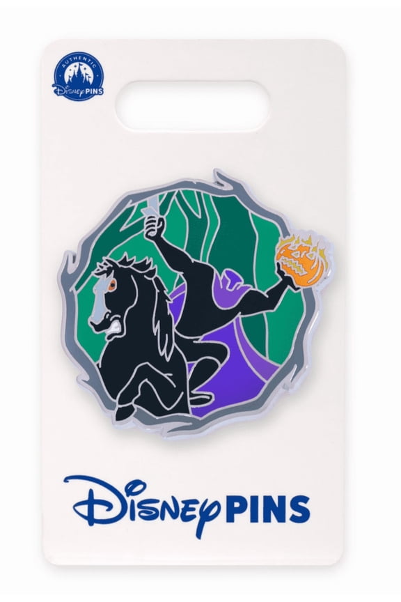 Parks The Headless Horseman Villains Ichabod Mr. Toad Pin New With Card