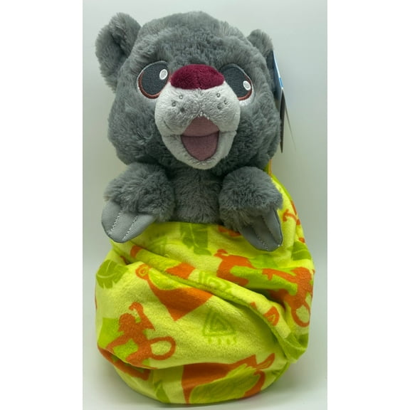 Disney Parks The Jungle Book Baby Baloo in Blanket Pouch Plush New with Tags