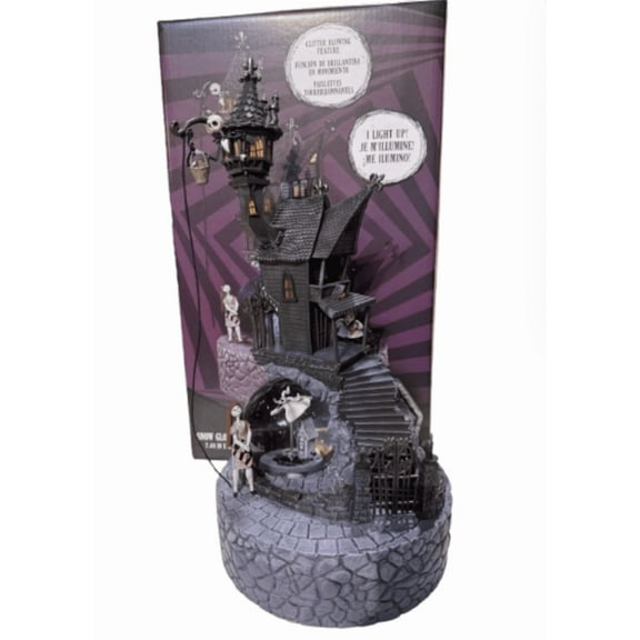 Disney Parks The Nightmare Before Christmas Jack Sally Light Up Snow Globe New