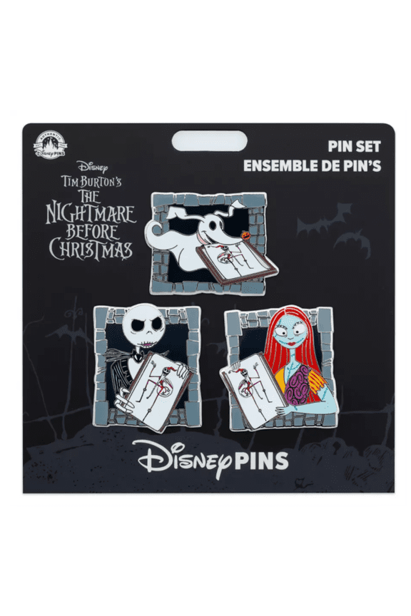 Parks The Nightmare Before Christmas Jack Sally Zero Pin Set New With Tag