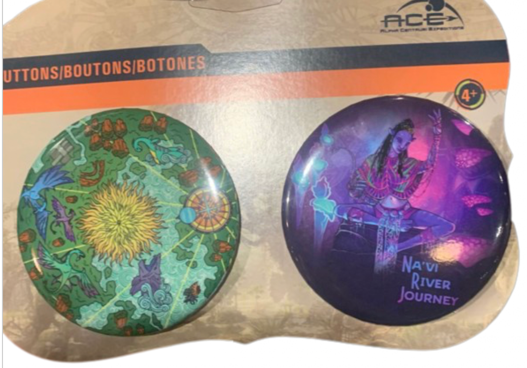 Disney Parks The World of Avatar Pandora ACE Navi River Buttons Set New ...