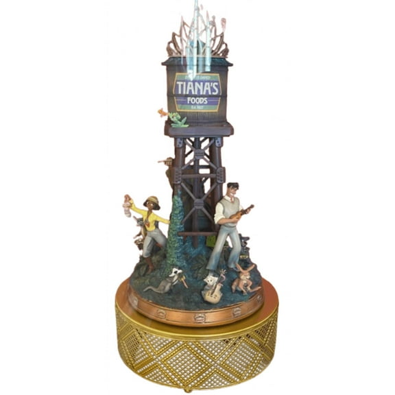 Disney Parks Tianas Bayou Adventure Musical Water Tower Figurine New With Tag