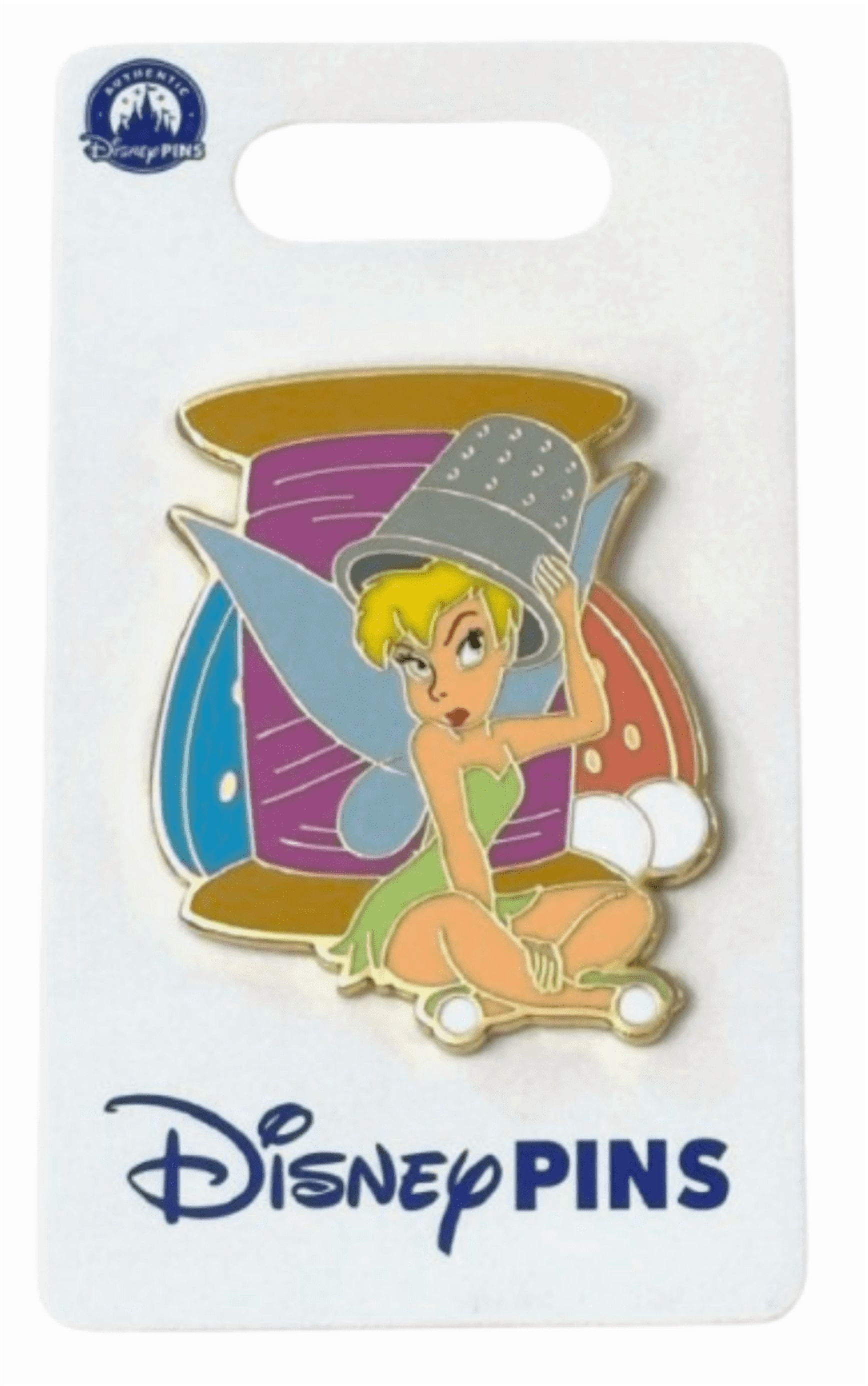 Disney Parks Tinker Bell Peter Pan Thimble and Thread New With Card