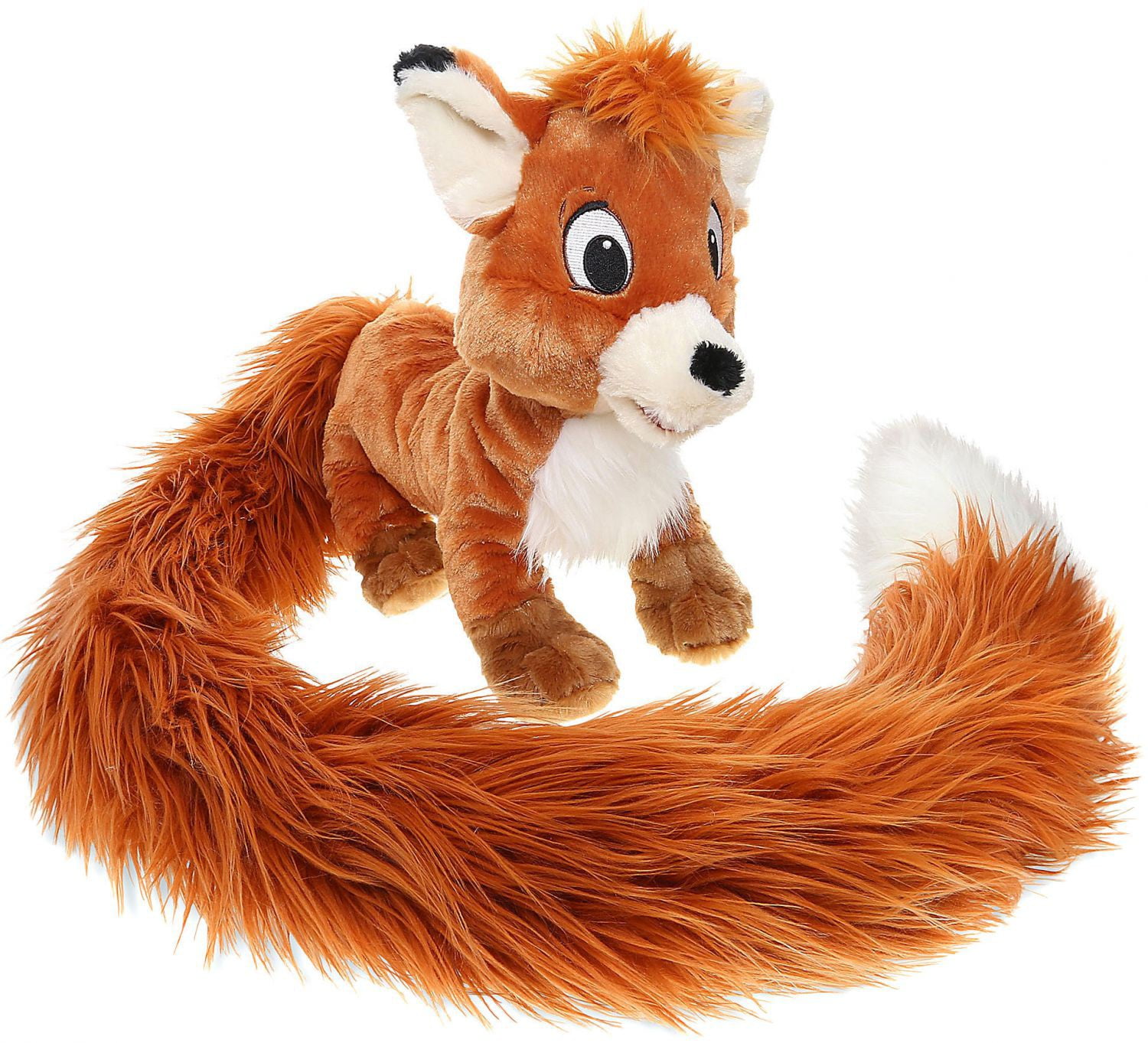 Disney Tod Long Tail Plush, Soft and Huggable, Fluffy Tail Scarf