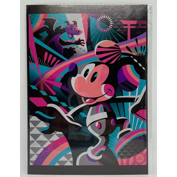 Disney Parks Totally Mickey by Jeff Granito Postcard Wonderground Gallery New