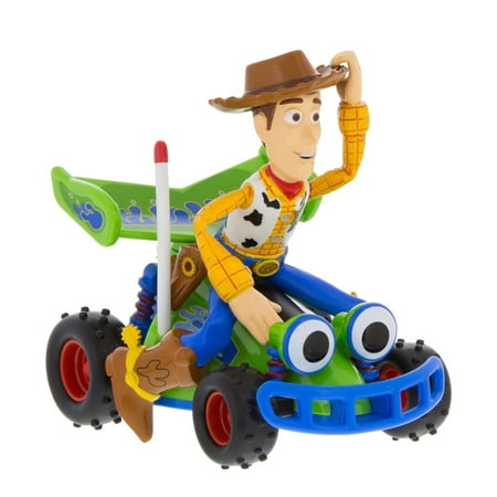 Disney Parks Toy Story Woody Riding RC Pullback Toy Car, 4-Inch Plastic Vehicle for Ages 3+