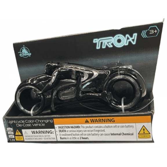 Disney Parks Tron Lightcycle Color-Changing Die-Cast Vehicle Toy New With Tag