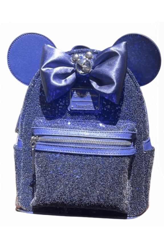 Parks Vacation Club Loungefly Mini Purple Glitter Backpack New With Tag