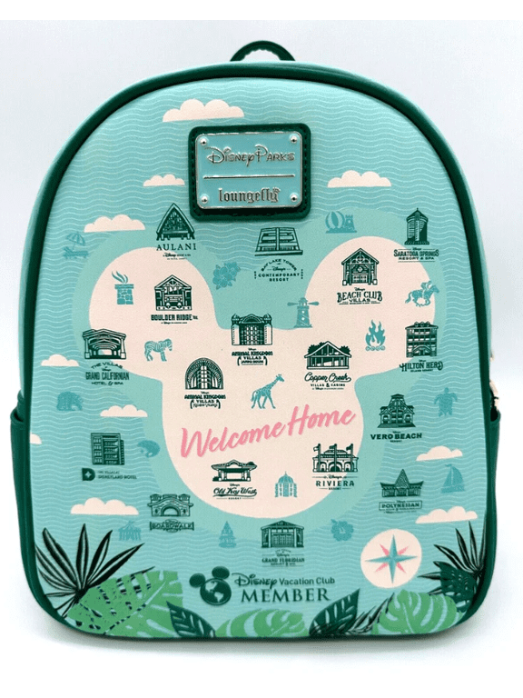 Parks Vacation Club Welcome Home Member Backpack Loungefly DVC 2024 New