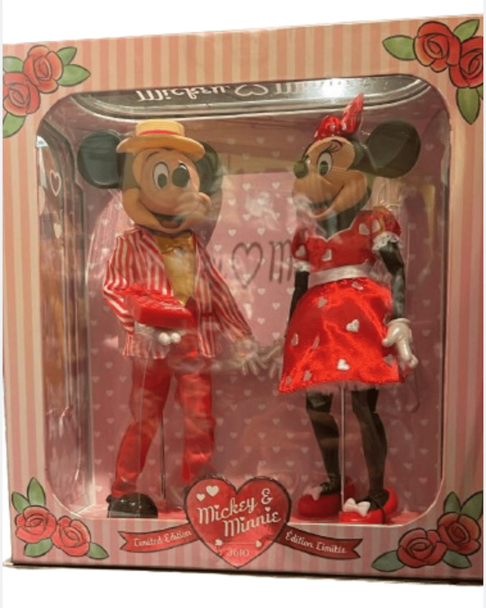 Disney Parks Valentine 2024 Mickey and Minnie Limited Doll