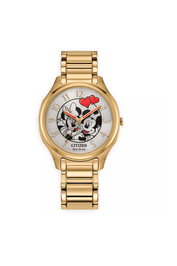 Parks Valentine Mickey and Minnie in Love Watch by Citizen New with Box