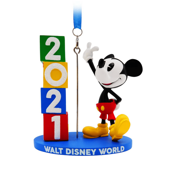 Disney Parks WDW 2021 Mickey Figural Christmas Ornament New with Tag