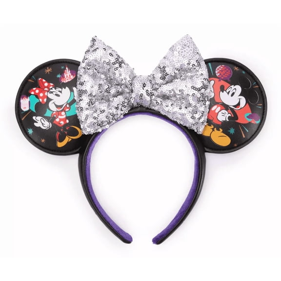 Disney Parks WDW 2026 Mickey and Minnie Mouse Ears Headband New With Tag