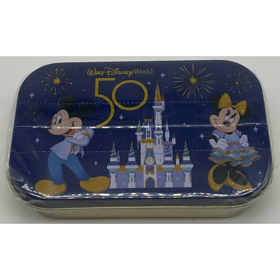 Disney Parks WDW 50th Anniversary Mickey and Friends Peppermints New Sealed Tin