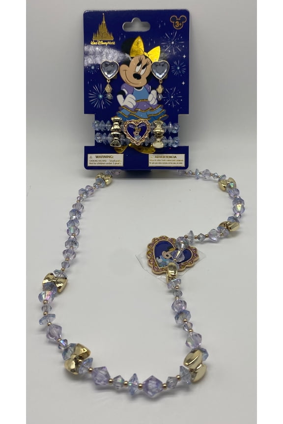 Parks WDW 50th Magical Celebration Minnie Costume Jewelry Set New w Tag