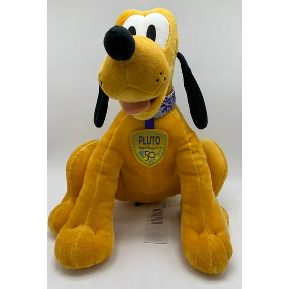 Disney Parks WDW 50th The Most Magical Celebration Pluto Plush New with Tag